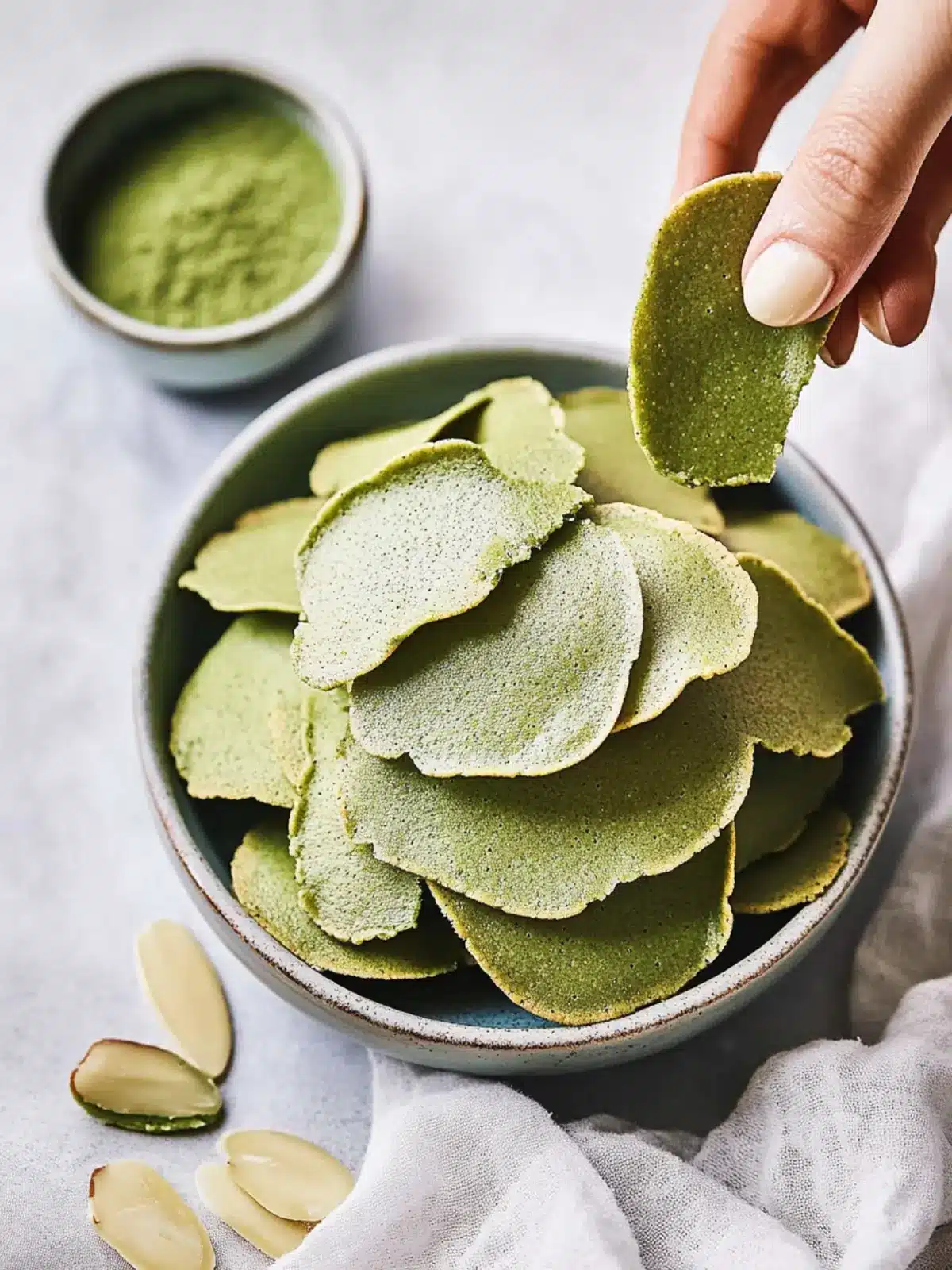 Almond Matcha Tuiles: A Crispy Green Delight at Home 5 Almond Matcha Tuiles