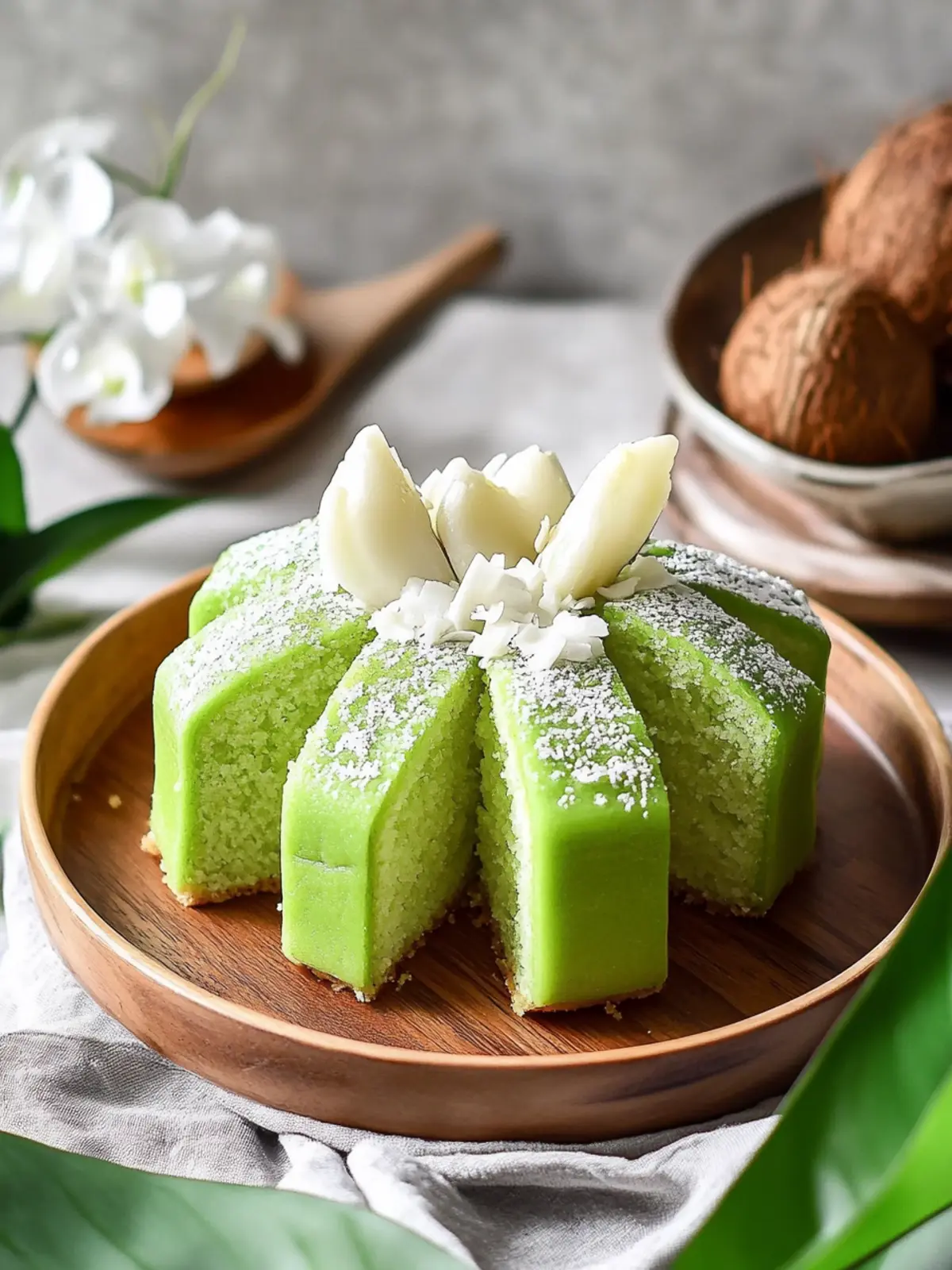 Delicious Pandan Pukis Cake with Rich Coconut Milk Twist 3 Pandan Pukis Cake (Pandan Coconut Milk Cake)