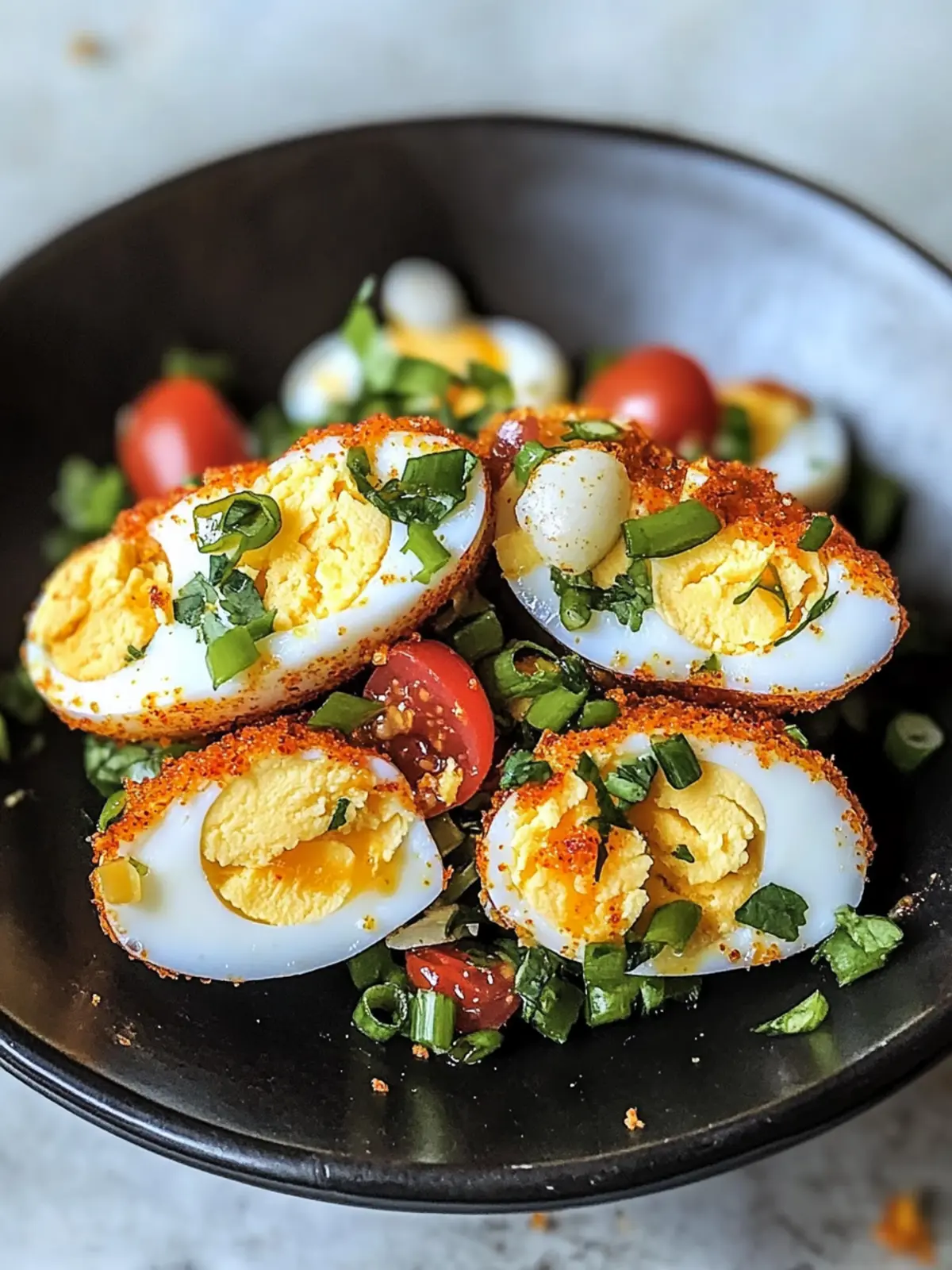 Crispy Egg Salad with a Spicy Twist for Bold Flavor Lovers 4 Crispy Egg Salad with a Spicy Twist