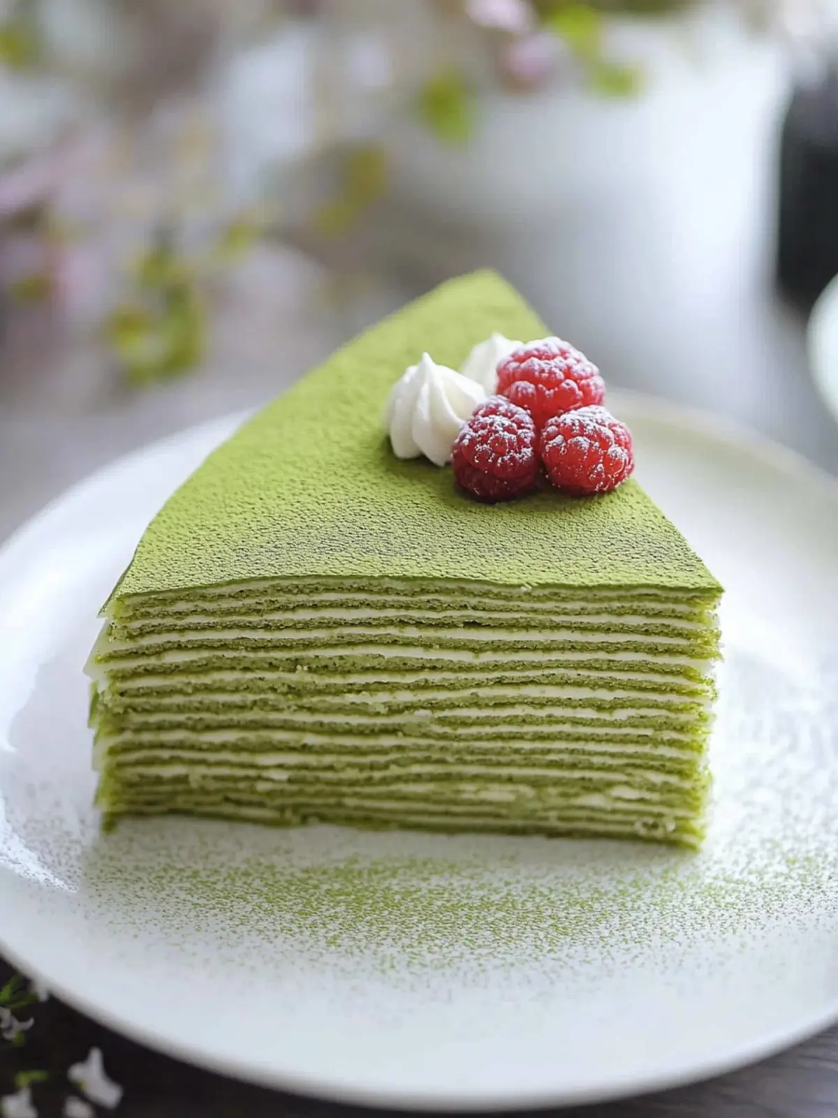 Delightful Japanese Matcha Green Tea Mille Crepe Cake Recipe 4 Japanese Matcha Green Tea Mille Crepe Cake