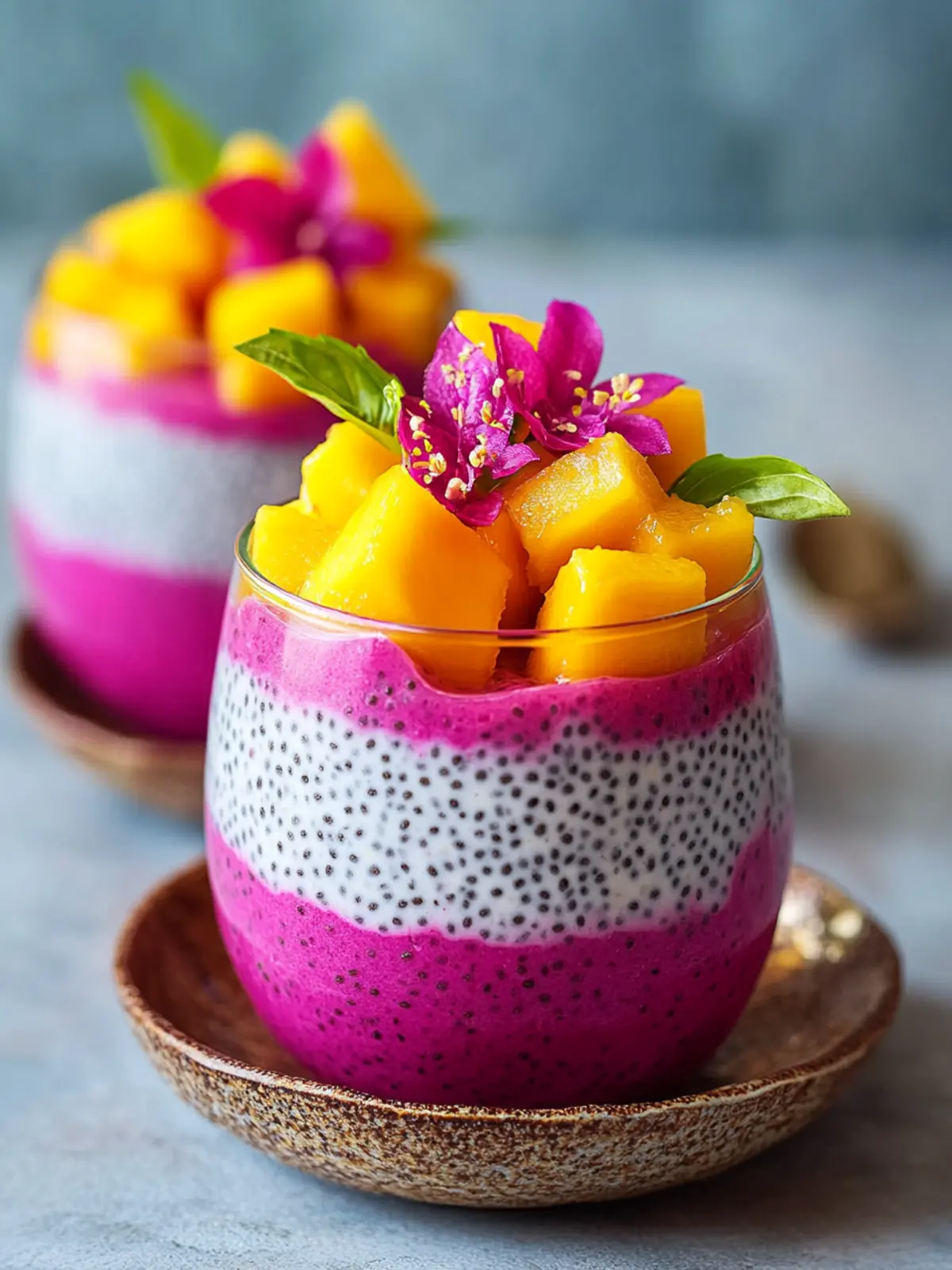Mango and Dragon Fruit Chia Pudding for a Tropical Twist 4 Mango and Dragon Fruit Chia Pudding