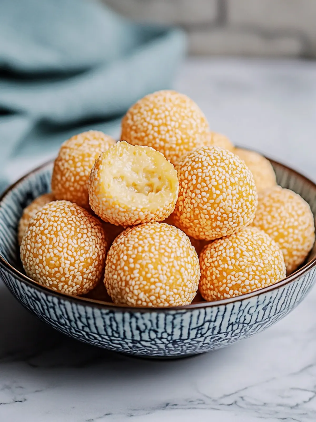 Irresistible Banh Cam: Crunchy Vietnamese Sesame Balls Recipe 3 Banh Cam (Vietnamese Sesame Balls)