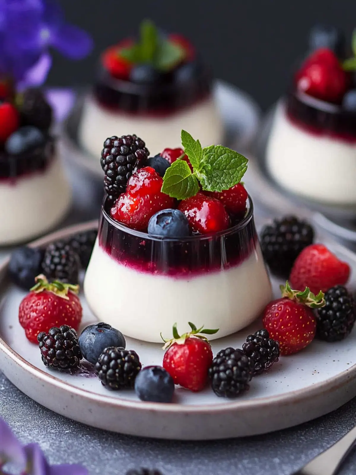 Indulge in Creamy Panna Cotta with Mixed Berry Compote 5 Panna Cotta with Mixed Berry Compote