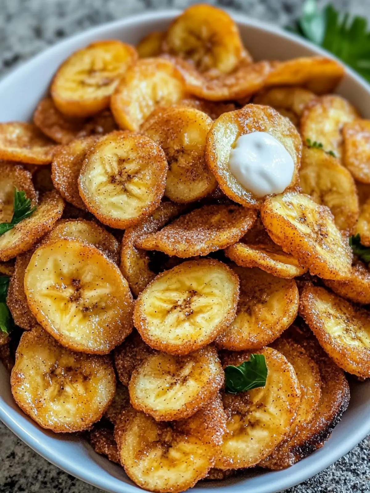 Crispy Sweet Cinnamon Air Fryer Banana Chips You'll Love 3 Sweet Cinnamon Air Fryer Banana Chips