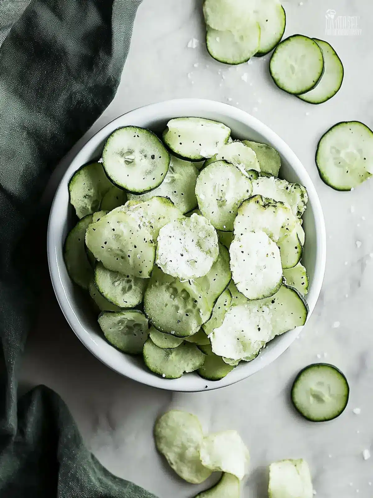 Baked Cucumber Chips with Salt & Vinegar Bliss at Home 5 Baked Cucumber Chips With Salt & Vinegar Flavor