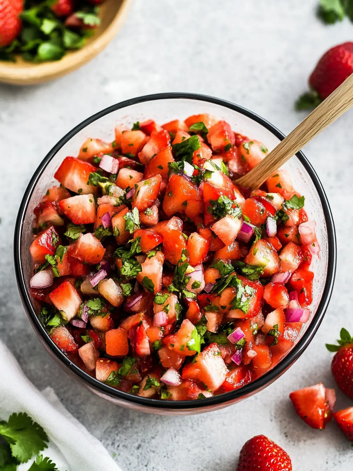 Fresh Strawberry Salsa with a Fiery Jalapeño Kick 3 Strawberry Salsa