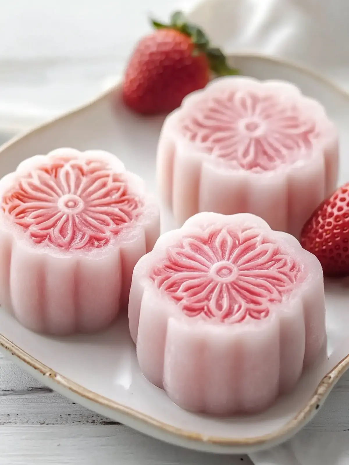 Delicious Strawberry Snow Skin Mooncakes Recipe You’ll Love 4 Strawberry Snow Skin Mooncakes Recipe
