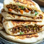 Savor Homemade Vegetarian Stuffed Pitas with Lentil Shawarma 6 Vegetarian Stuffed Pitas with Lentil Shawarma
