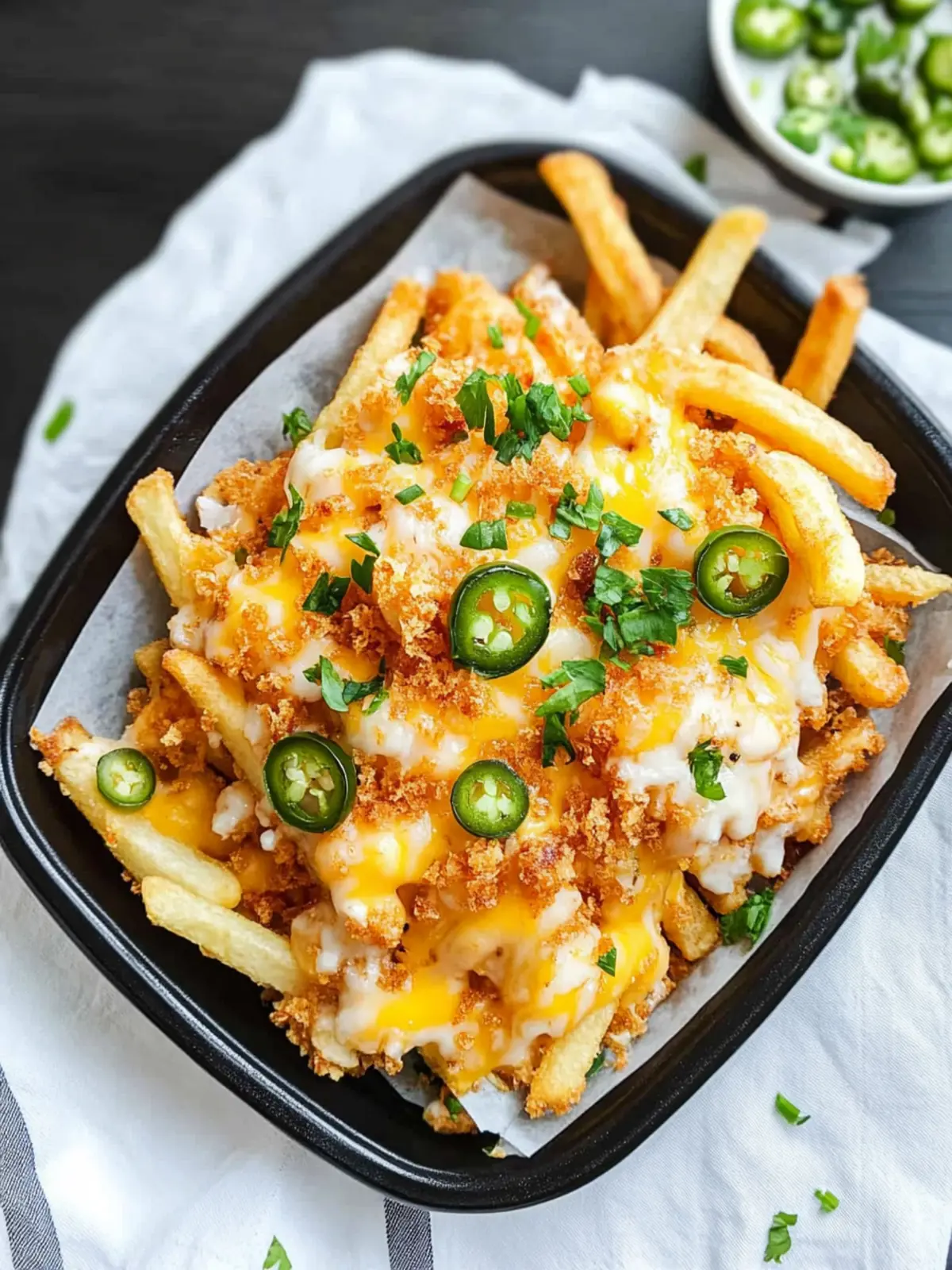 Jalapeño Popper Loaded Cheese Fries for Ultimate Comfort Food 4 Jalapeño Popper Loaded Cheese Fries