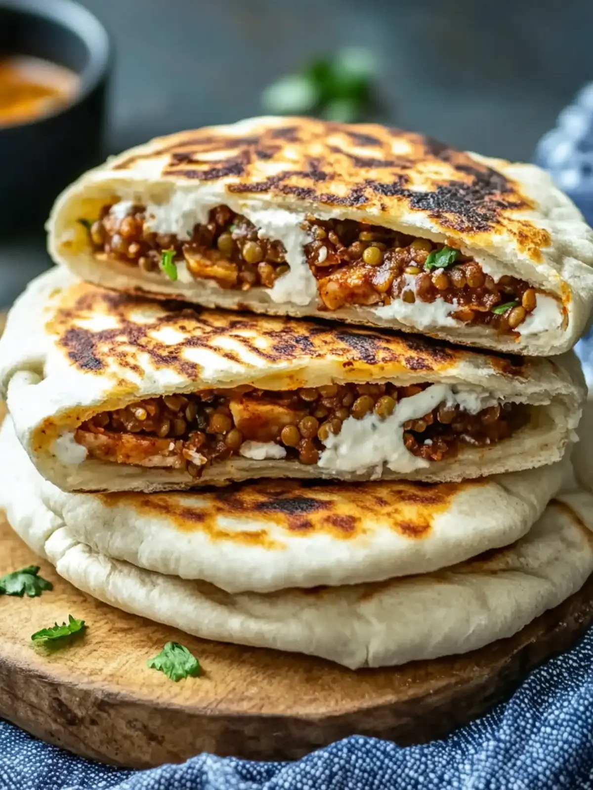 Savor Homemade Vegetarian Stuffed Pitas with Lentil Shawarma 3 Vegetarian Stuffed Pitas with Lentil Shawarma