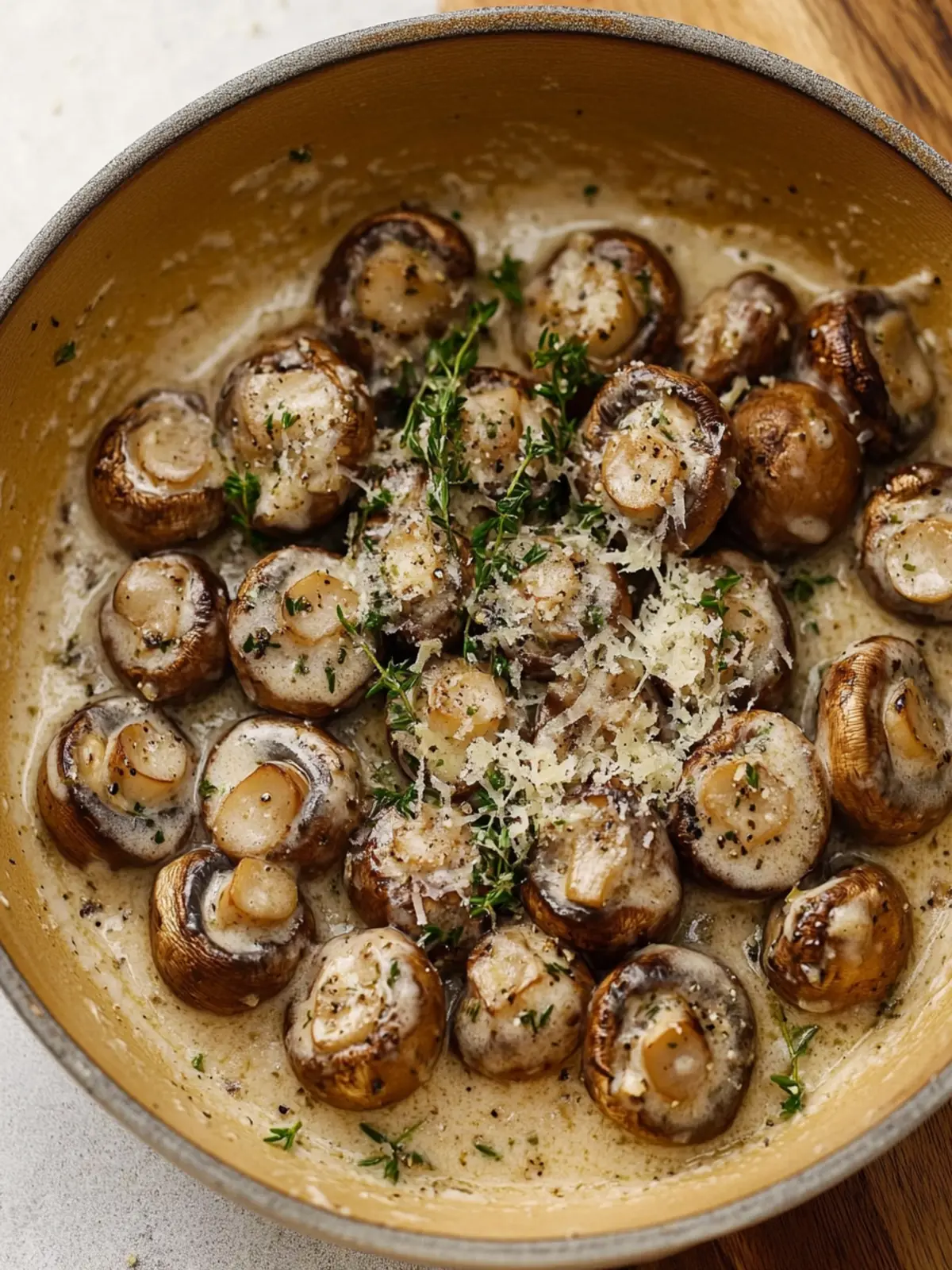 Creamy Garlic Parmesan Mushrooms That Transform Any Meal 4 Creamy Garlic Parmesan Mushrooms