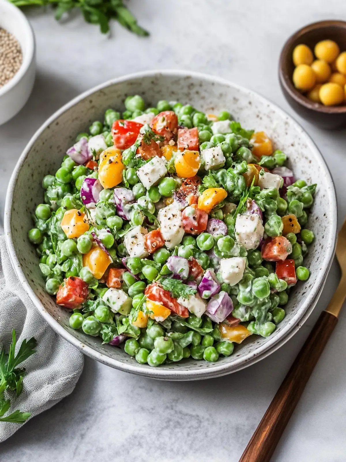 The BEST Pea Salad Your Guests Will Rave About 2 The BEST Pea Salad