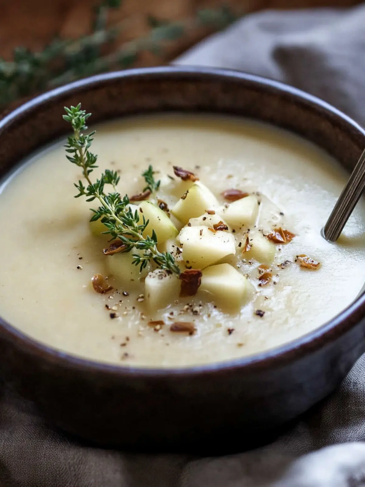 Creamy Vegan Jerusalem Artichoke Soup With Apples Delight 5 Creamy, Vegan Jerusalem Artichoke Soup With Apples