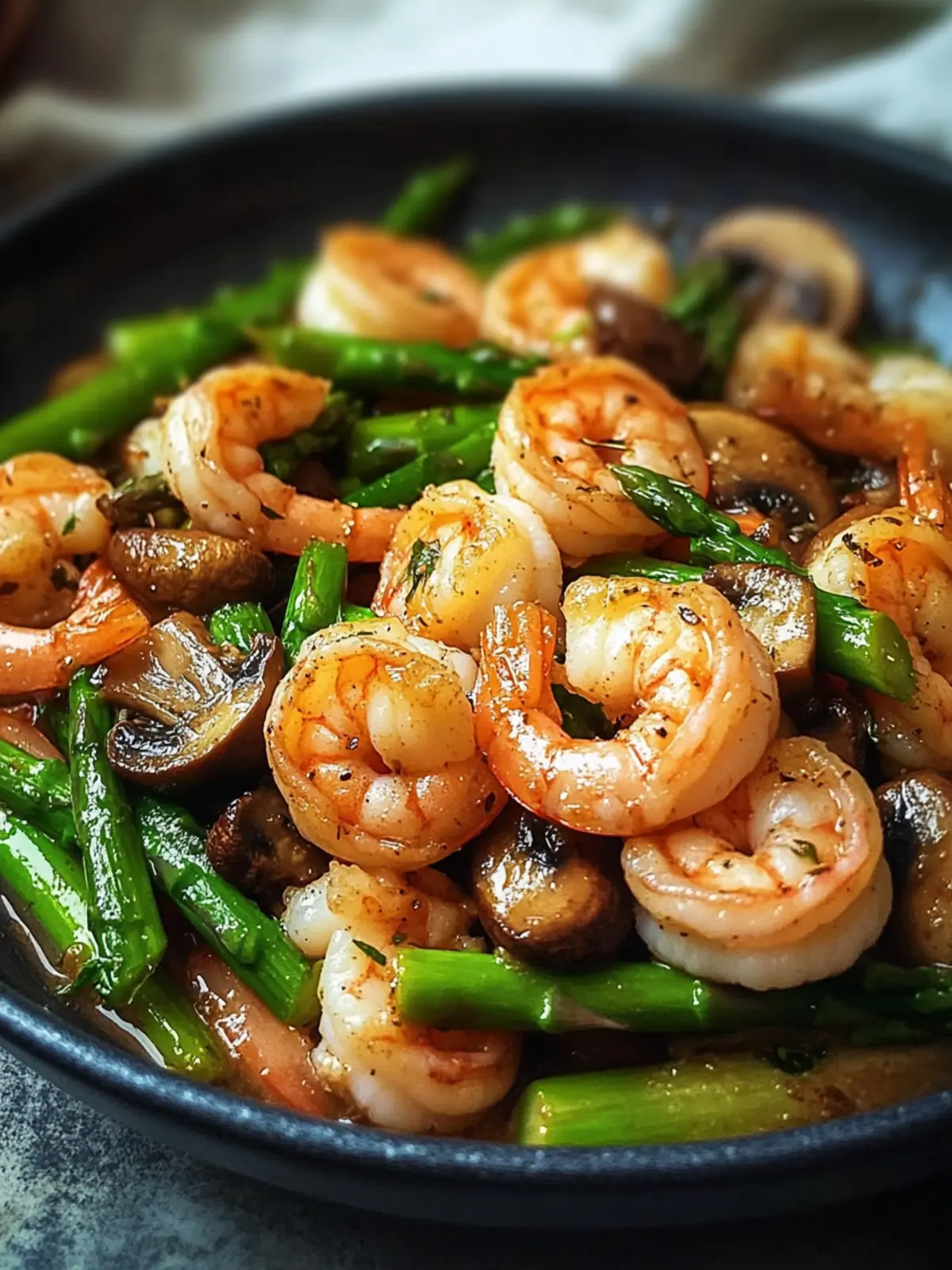 Shrimp and Asparagus Stir-Fry with Mushrooms for a Fresh Meal 5 Shrimp and Asparagus Stir-Fry with Mushrooms