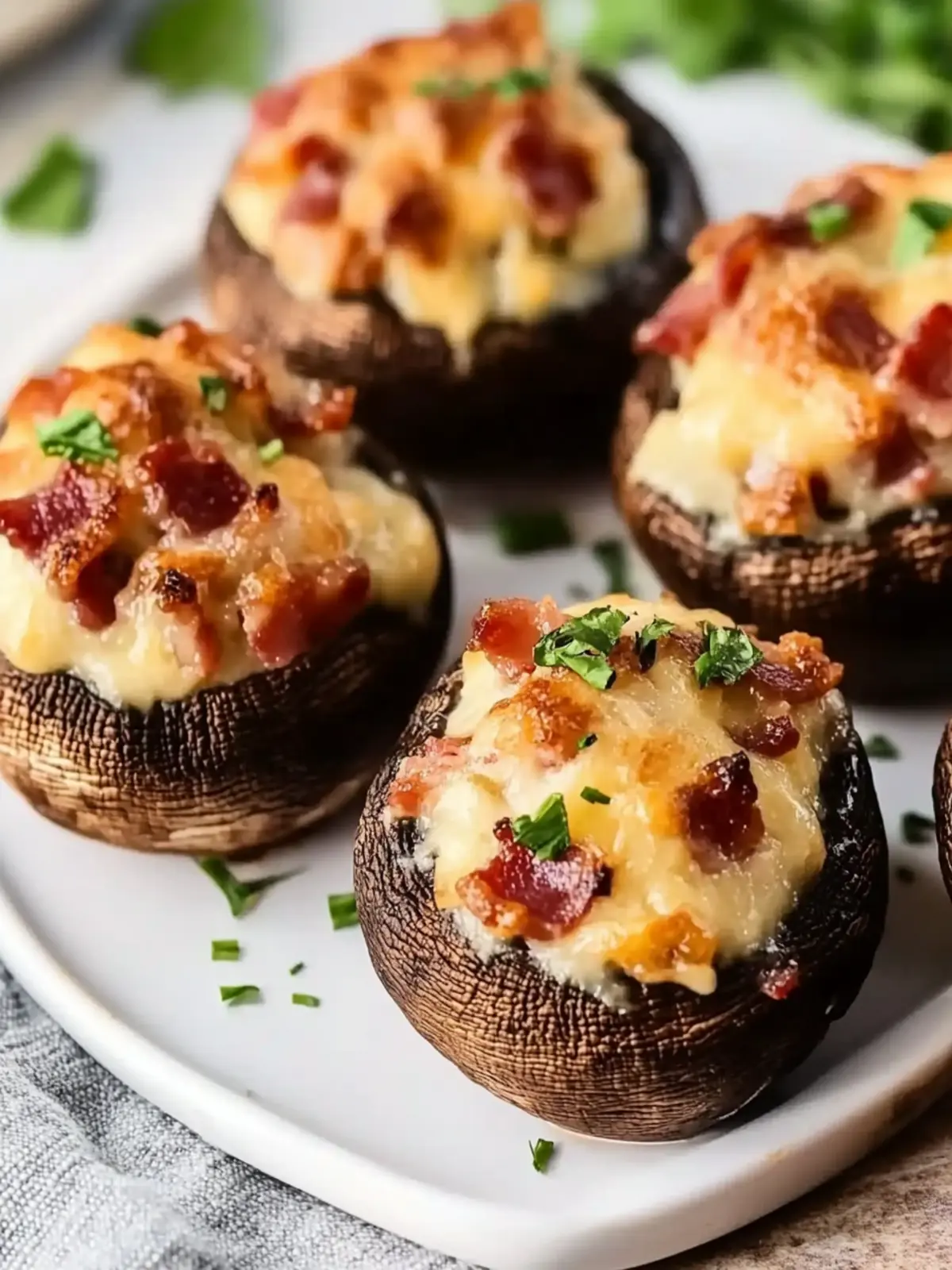 Cheesy Bacon Stuffed Mushrooms: A Savory Bite of Bliss 5 Cheesy Bacon Stuffed Mushrooms