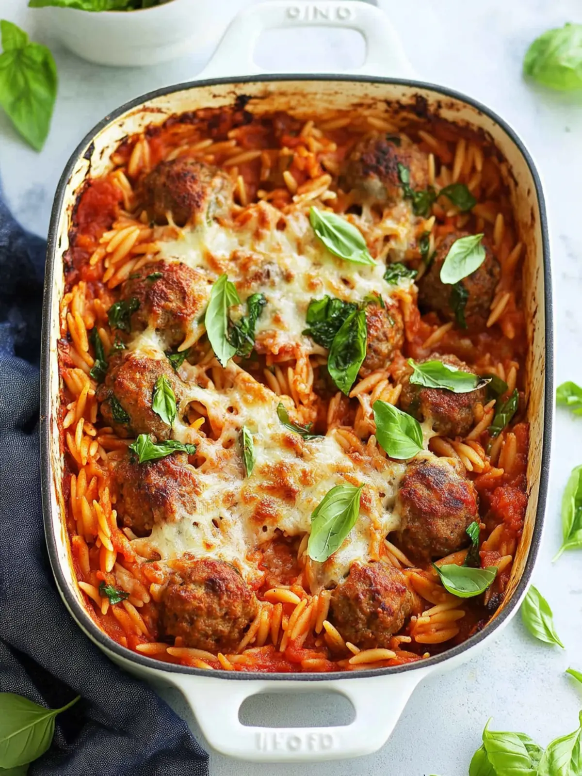 Savory Meatball Orzo Bake One Pot Wonder for Ultimate Cozy Nights 3 Meatball Orzo Bake {One Pot}