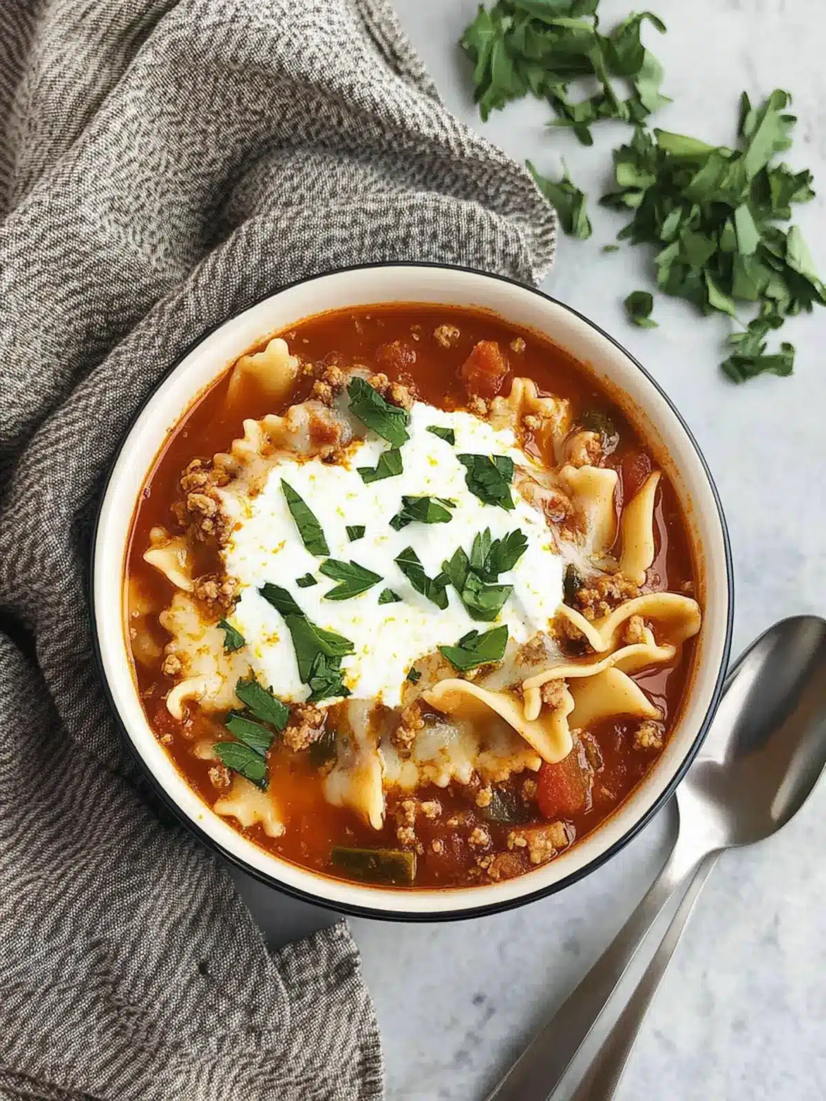 Hearty Stove Top Lasagna Soup for Cozy Nights In 2 Stove Top Lasagna Soup