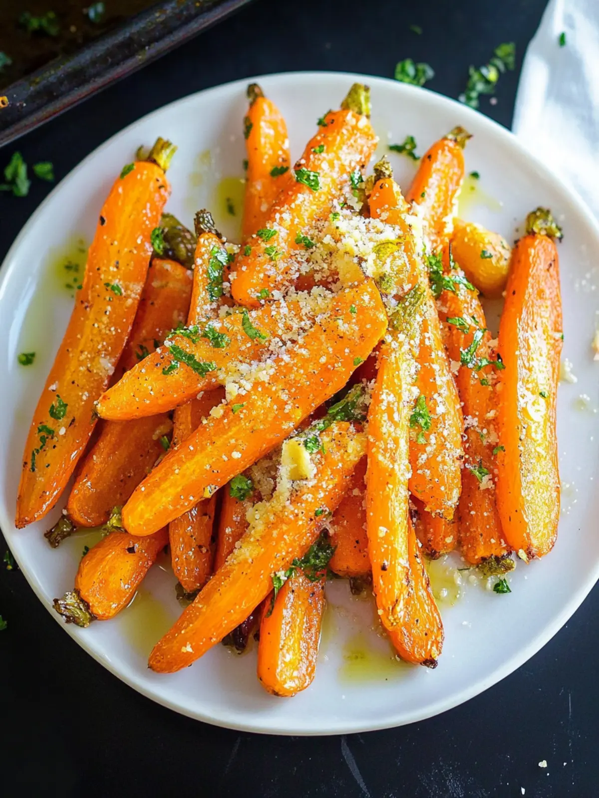 Garlic Parmesan Roasted Carrots: A Flavorful Side Delight 4 Garlic Parmesan Roasted Carrots