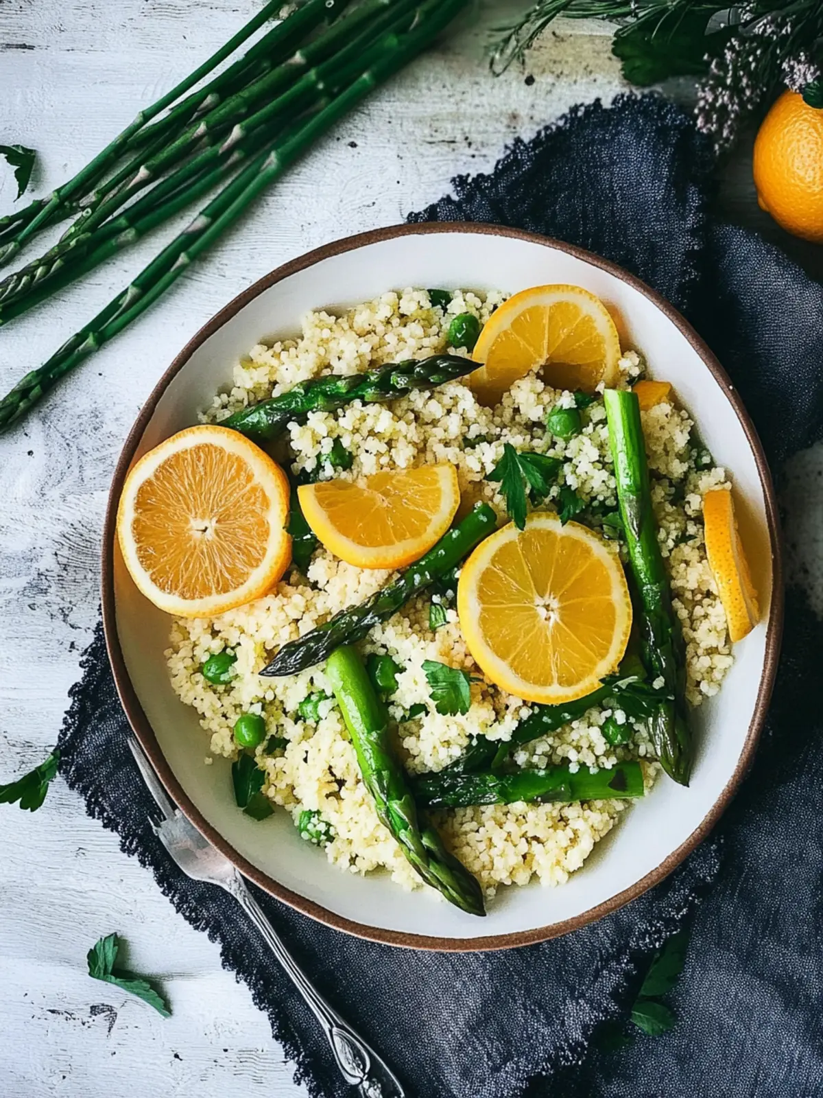 Citrus Asparagus Couscous: A Refreshing Twist on Dinner 4 Citrus Asparagus Couscous
