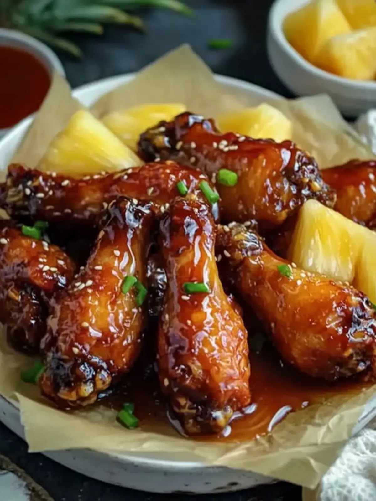 Sweet and Spicy Pineapple Cowboy Candy Chicken Wings 4 Pineapple Cowboy Candy Chicken Wings