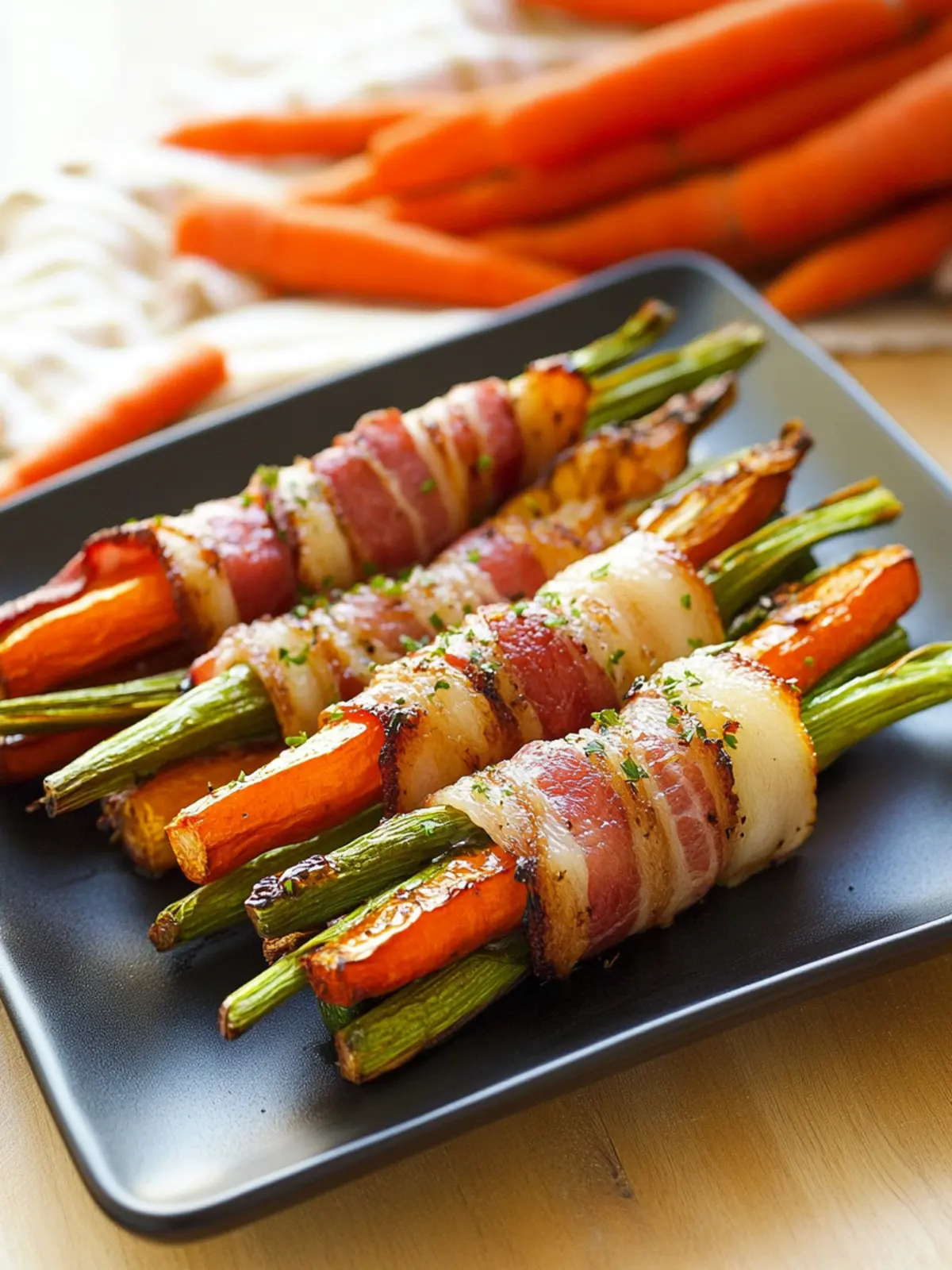 Savor Bacon Wrapped Vegetables with Maple Glaze Magic 3 Bacon Wrapped Vegetables with Maple Glaze