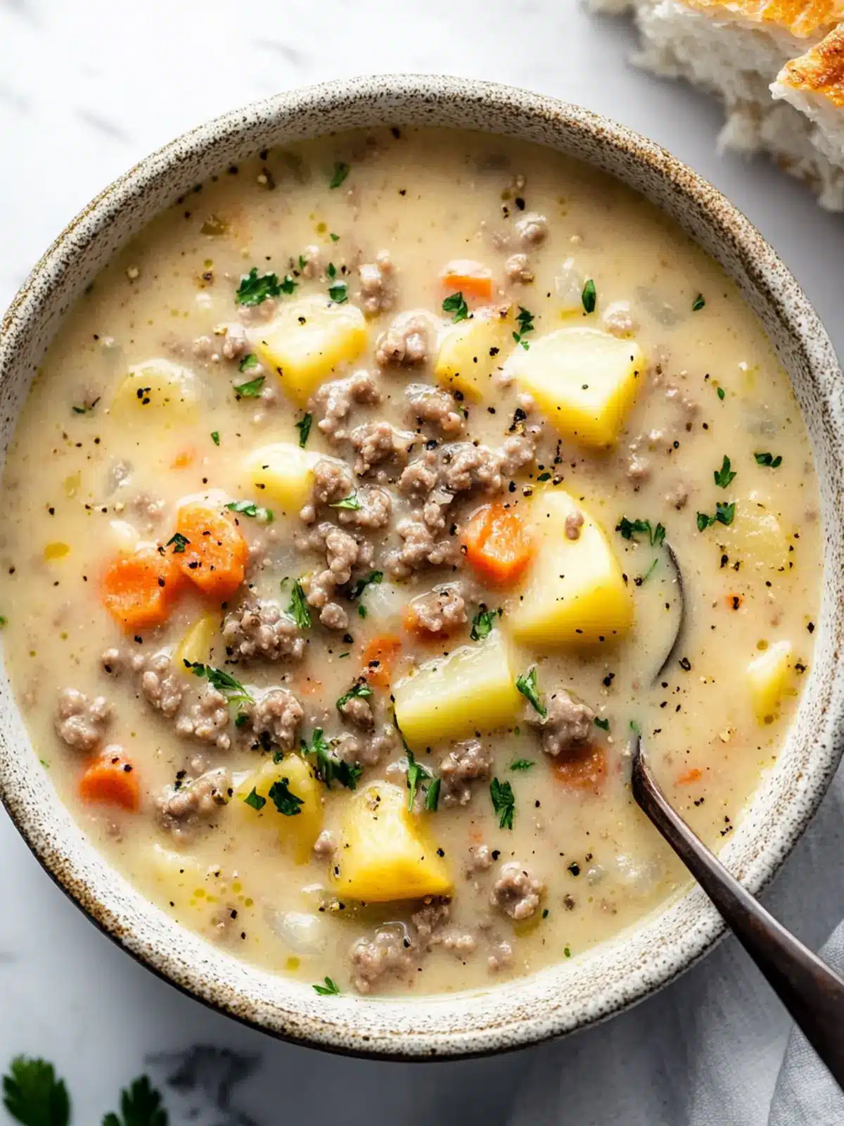Creamy Hamburger Potato Soup Loaded with Flavor and Comfort 5 Creamy Hamburger Potato Soup