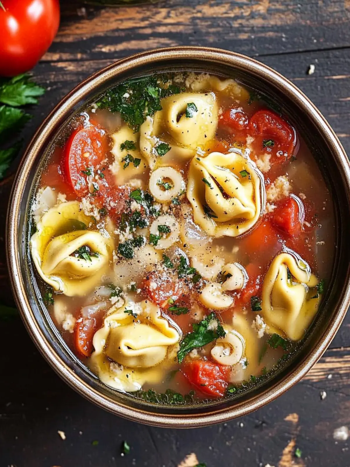 Rustic Italian Tortellini Soup for Cozy Nights In 5 Rustic Italian Tortellini Soup