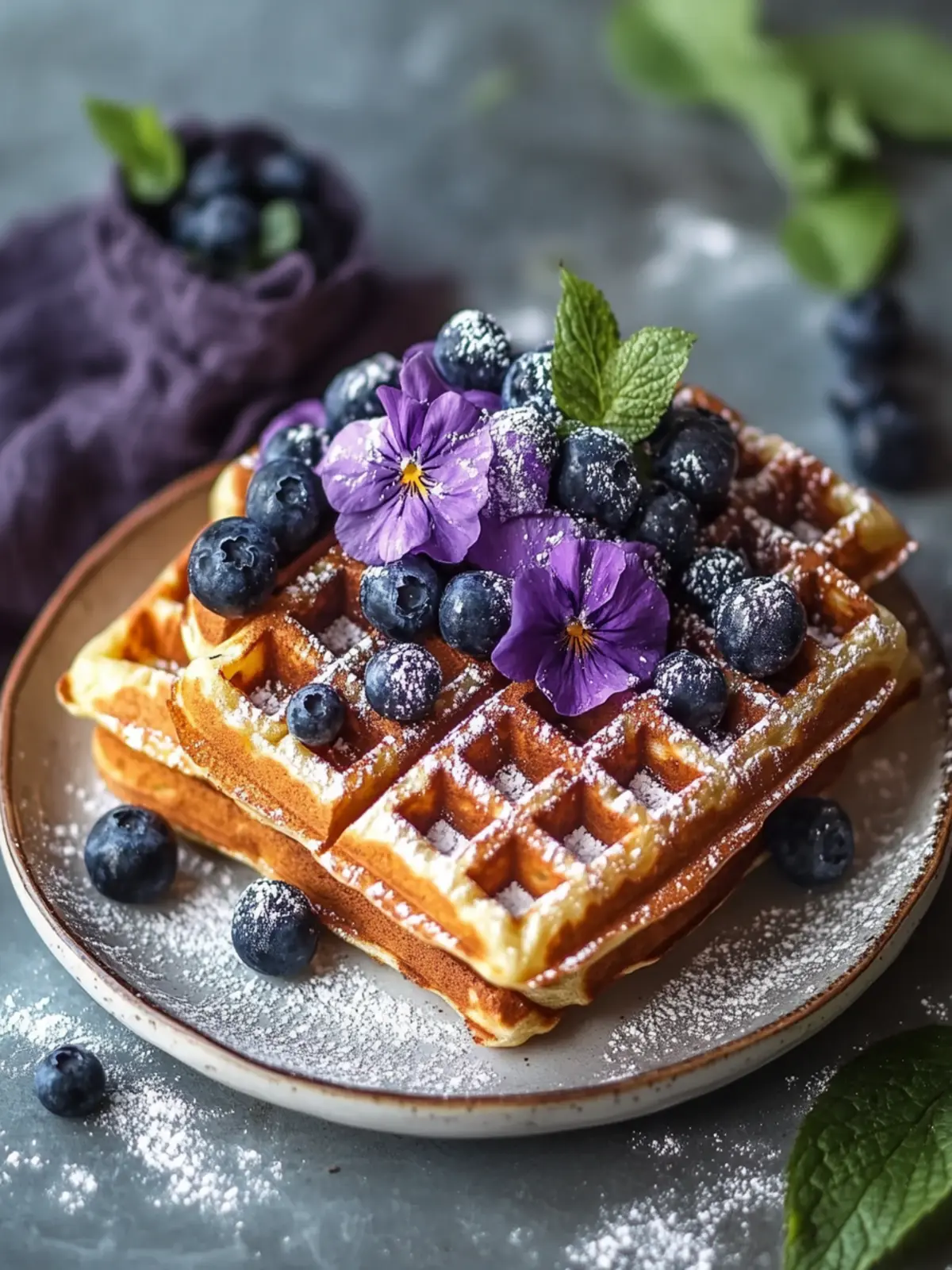 Crispy Ube Waffles for Sweet Weekend Mornings Delight 5 Crispy Ube Waffles