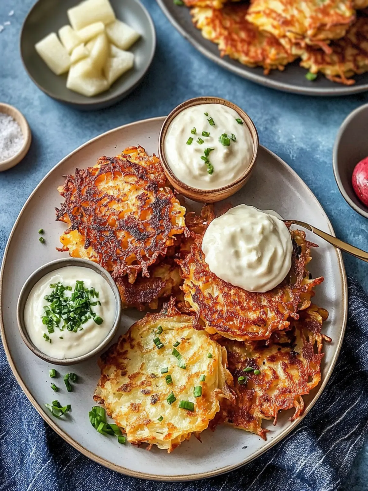 Crispy Potato Latkes: A Cozy Twist on a Classic Delight 3 Crispy Potato Latkes