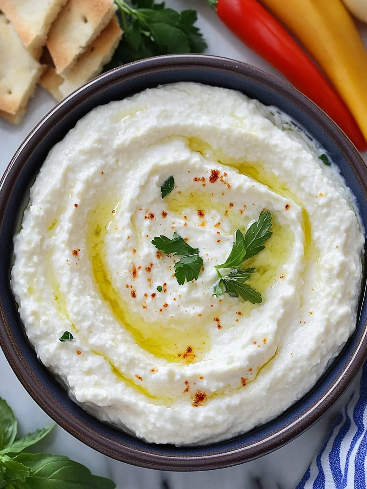 Creamy Whipped Ricotta Cheese Dip with Parmesan Perfection 3 Whipped Ricotta Cheese Dip with Parmesan