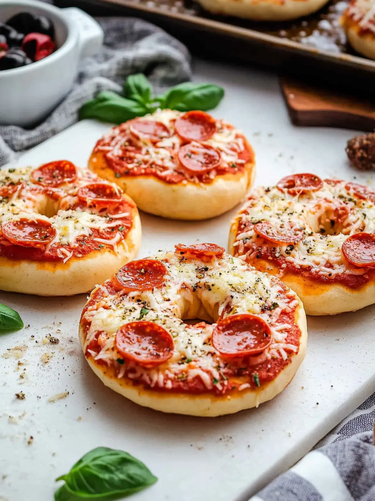 Baked Homemade Pepperoni Pizza Bagels: A Fun Twist on Classic Snacks 5 Baked Homemade Pepperoni Pizza Bagels