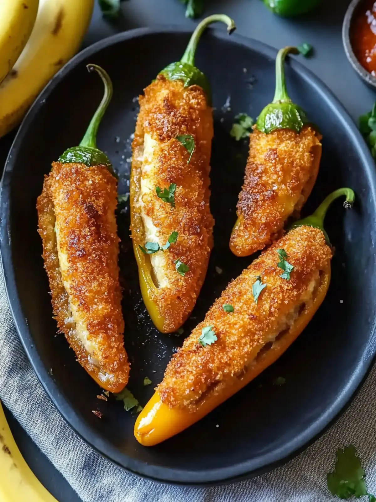 Crispy Coated Stuffed Banana Peppers Everyone Will Love 3 Crispy Coated Stuffed Banana Peppers