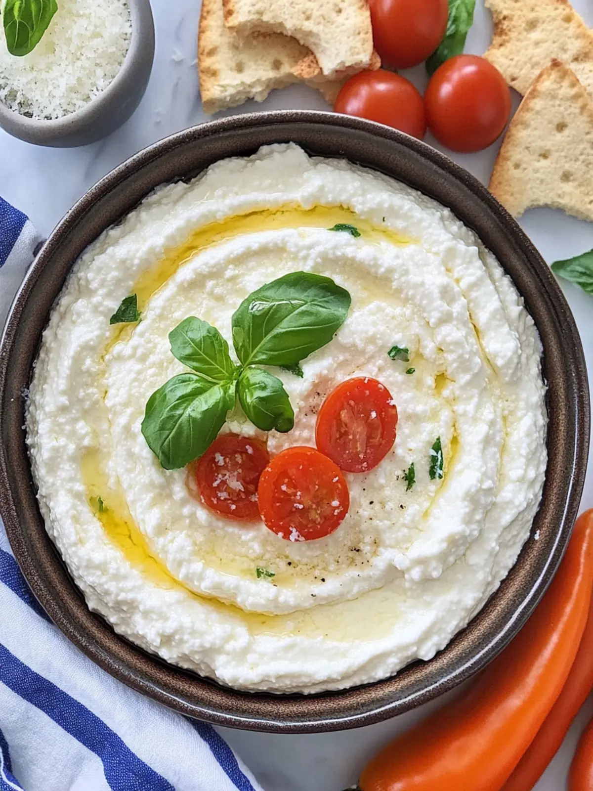 Creamy Whipped Ricotta Cheese Dip with Parmesan Perfection 5 Whipped Ricotta Cheese Dip with Parmesan