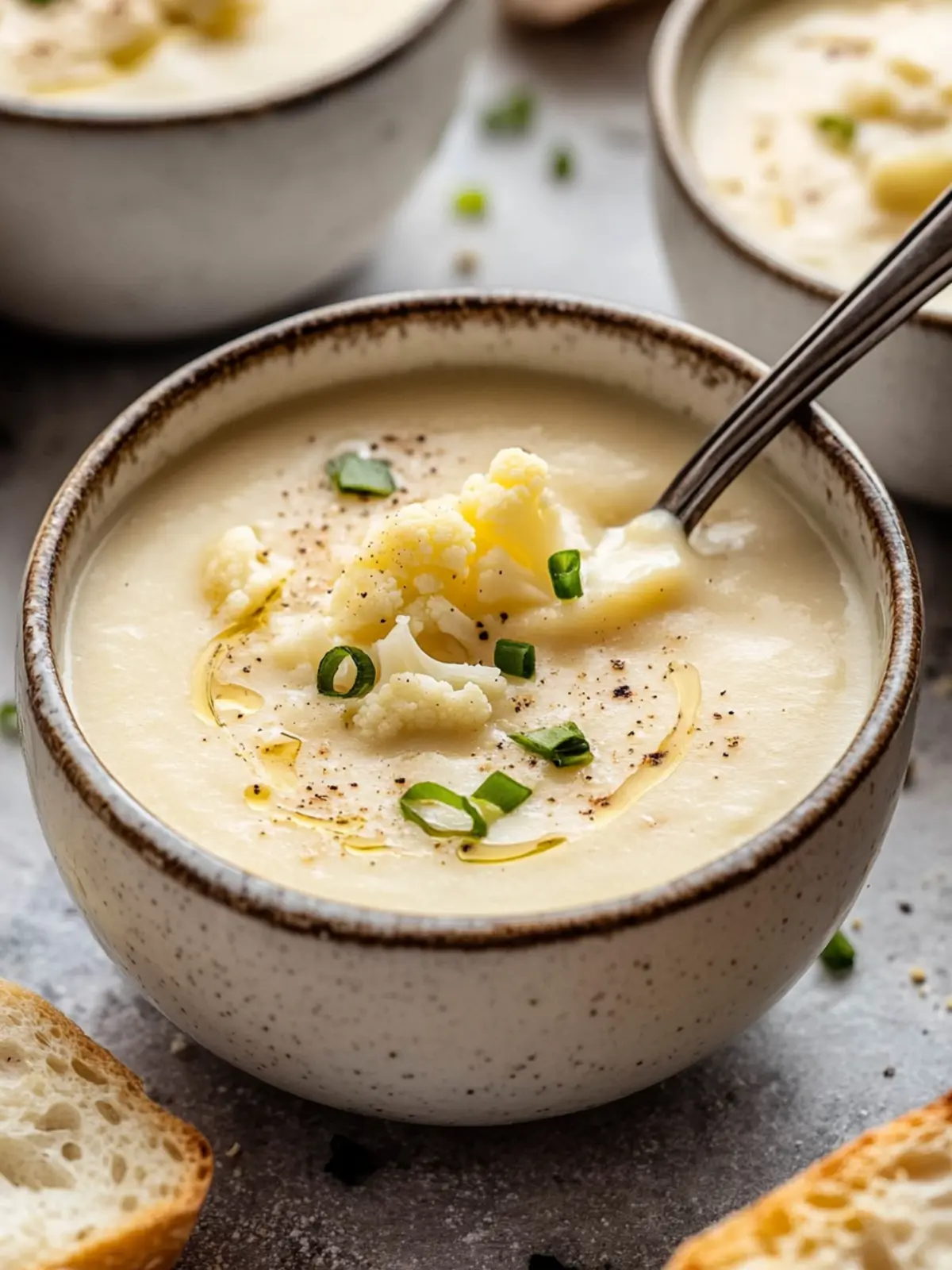 Creamy Roasted Garlic Cheddar Cauliflower Soup Delight 5 Roasted Garlic Cheddar Cauliflower Soup