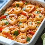 Zesty Shrimp Fajita Rice Bake: Quick Comfort Food Delight 6 Zesty Shrimp Fajita Rice Bake