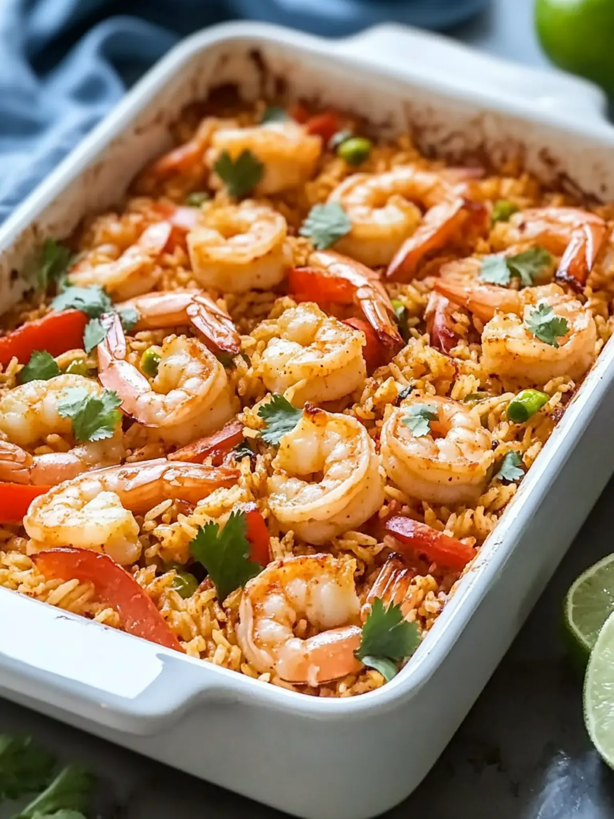 Zesty Shrimp Fajita Rice Bake: Quick Comfort Food Delight 5 Zesty Shrimp Fajita Rice Bake