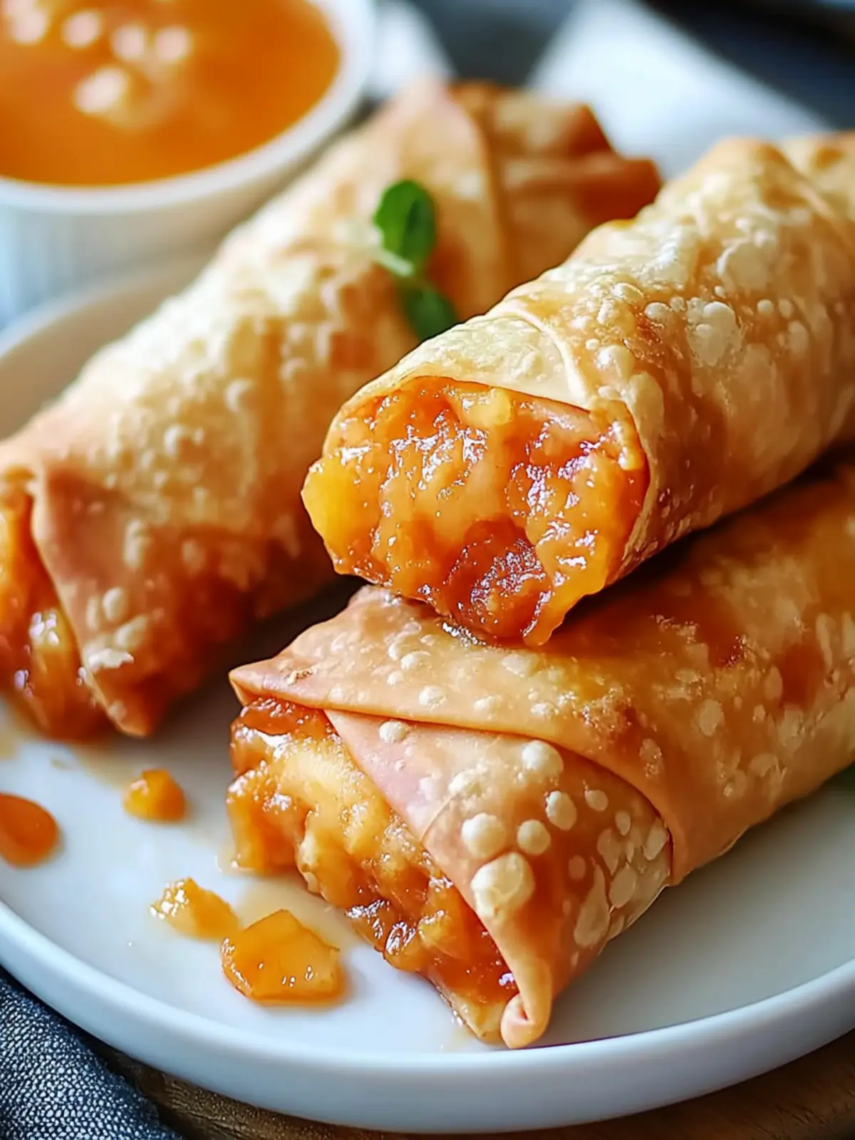 Delicious Peach Cobbler Egg Rolls You’ll Crave Every Summer 5 Peach Cobbler Egg Rolls