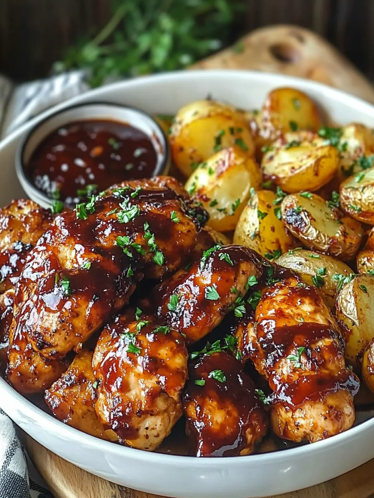 Savor Honey BBQ Chicken Potatoes for a Cozy Dinner Delight 3 Honey BBQ Chicken Potatoes
