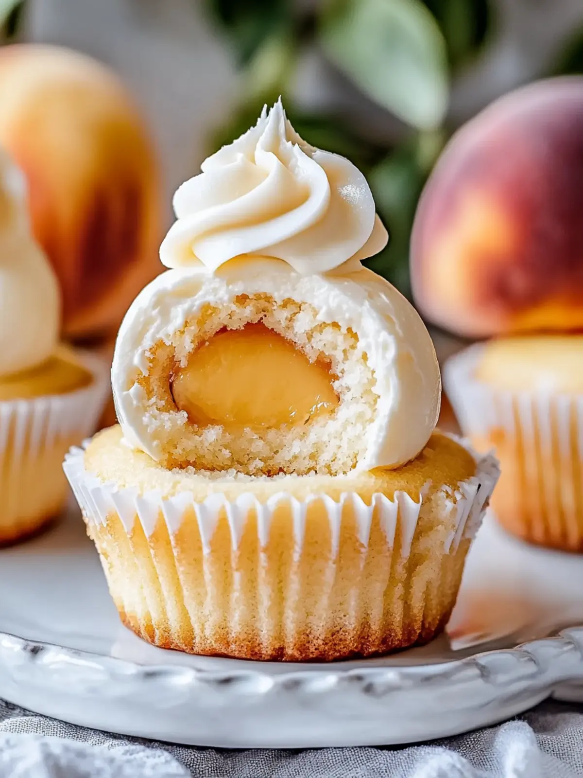 Irresistible Honey Peach Cream Cheese Cupcakes to Delight You 3 Honey Peach Cream Cheese Cupcakes