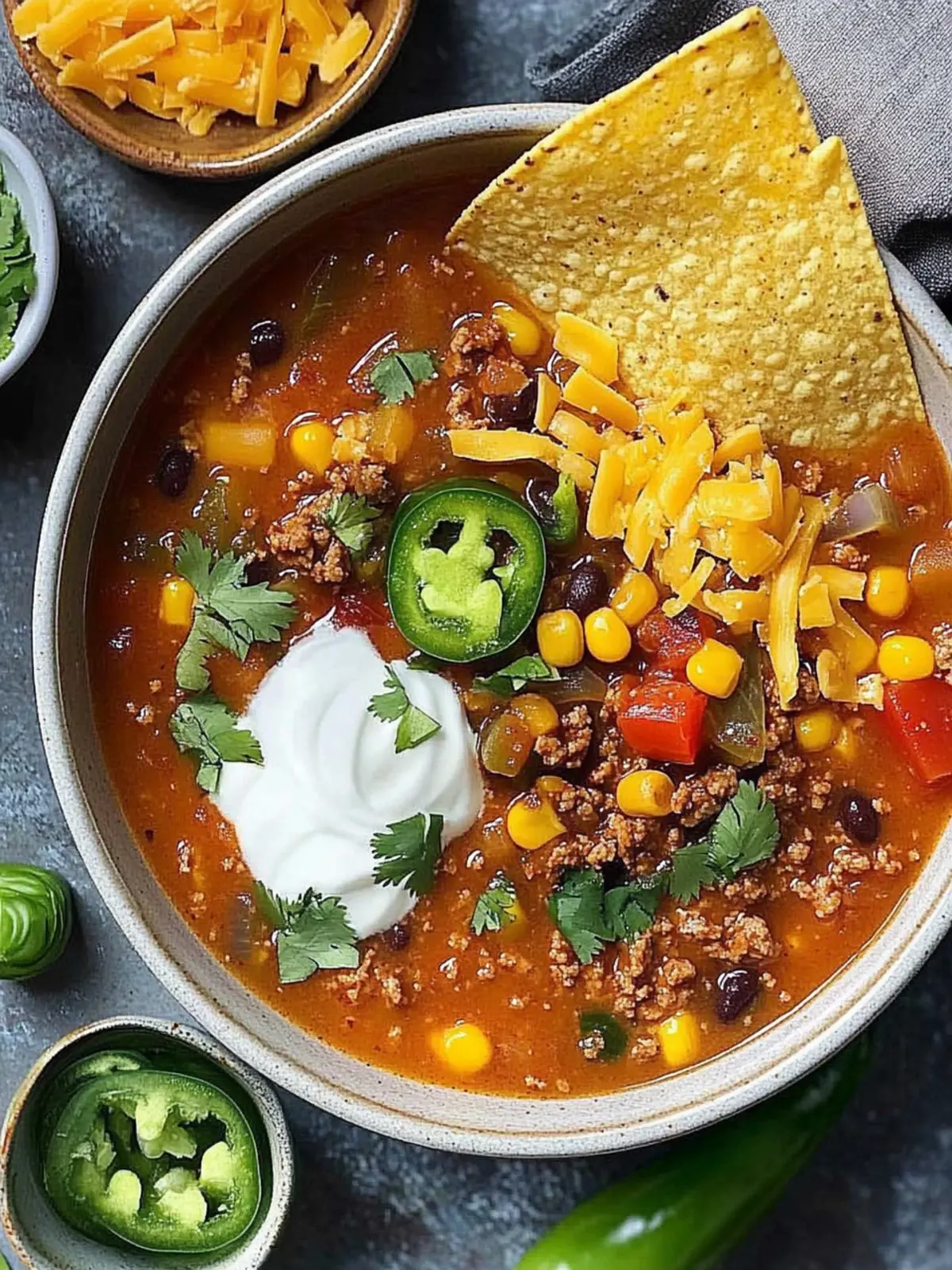 Simple Taco Soup: Tasty Comfort in Every Hearty Bowl 4 Simple Taco Soup