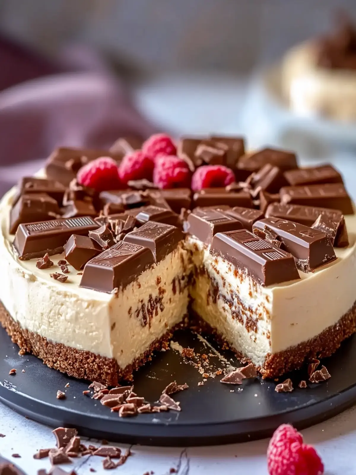 Decadent Kit Kat Cheesecake That Will Wow Your Guests 2 Kit Kat Cheesecake