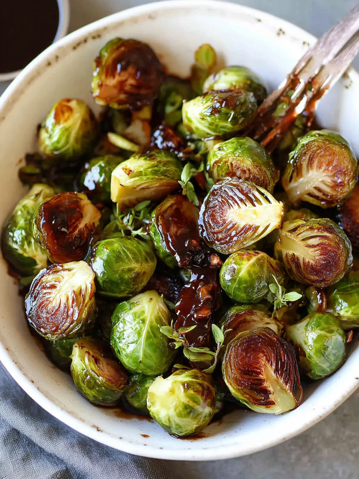 Sweet & Savory Caramelized Balsamic Glaze Brussels Sprouts 5 Caramelized Balsamic Glaze Brussels Sprouts
