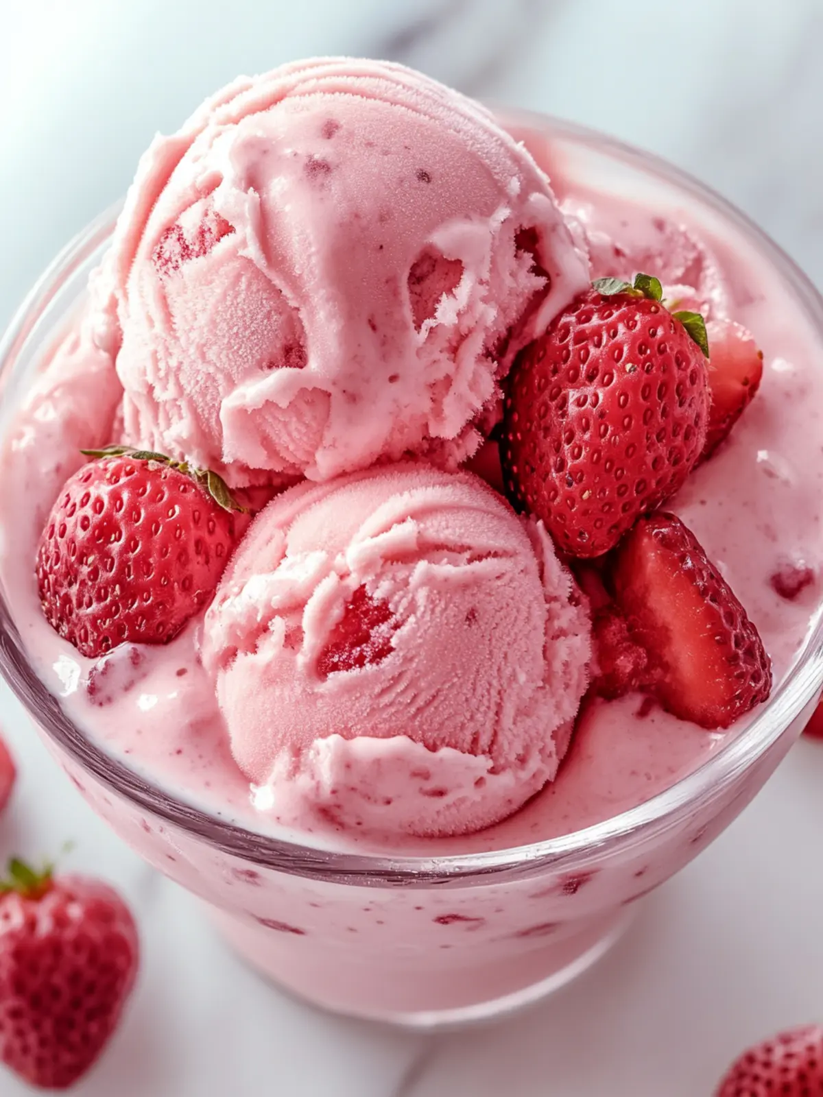 Delicious Strawberry Greek Frozen Yogurt You've Got to Try 3 Strawberry Greek Frozen Yogurt
