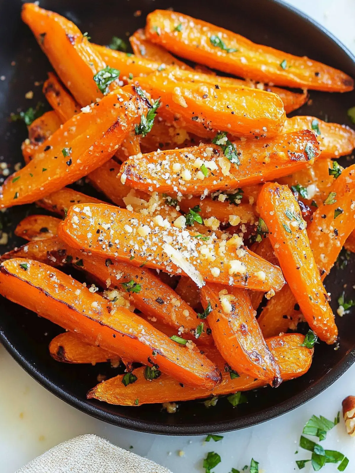 Garlic Parmesan Roasted Carrots: A Flavorful Side Delight 5 Garlic Parmesan Roasted Carrots