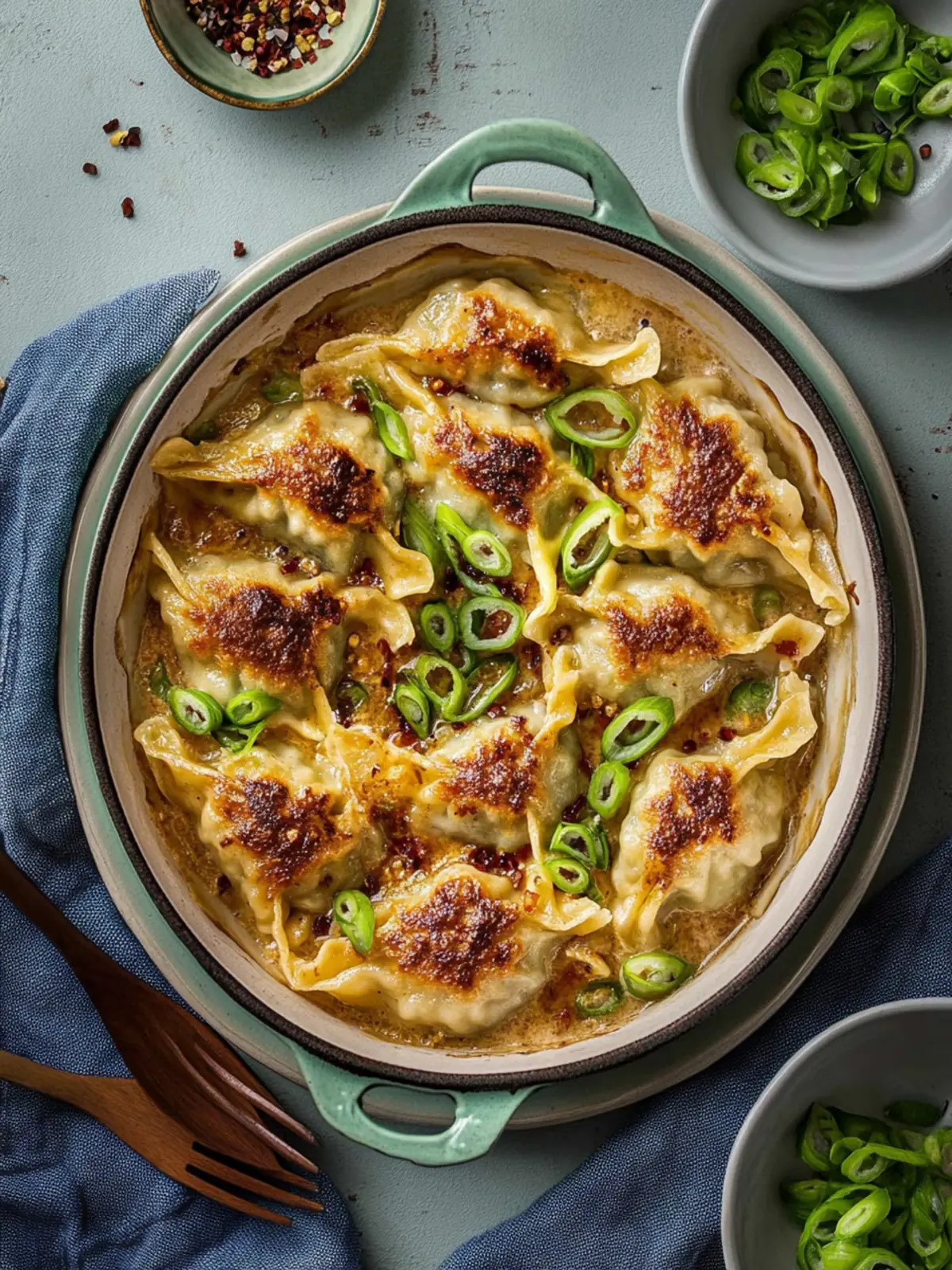 One Pan Dumplings Dump & Bake: Effortless Thai Flavor Explosion 4 One Pan Dumplings {Dump & Bake}