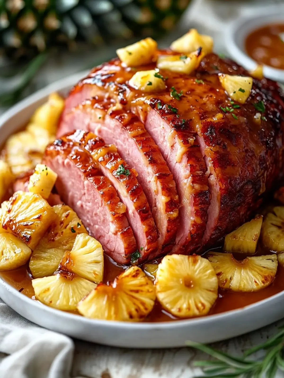 Irresistible Honey-Glazed Ham with Pineapple Perfection 3 Honey-Glazed Ham with Pineapple