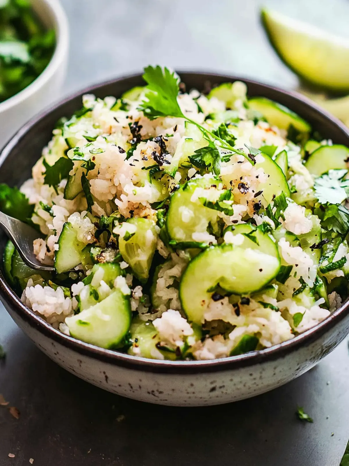 Cucumber Crispy Rice Salad with a Zesty Twist 5 Cucumber Crispy Rice Salad