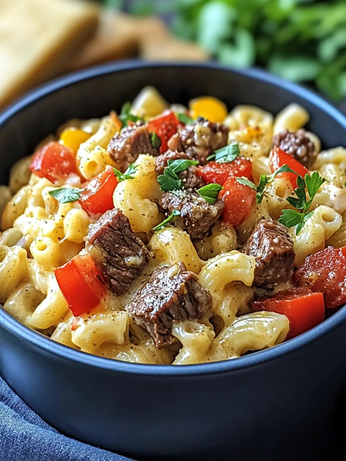 Steak & Pepper Jack Queso Mac: Comfort Food Bliss at Home 4 Steak & Pepper Jack Queso Mac