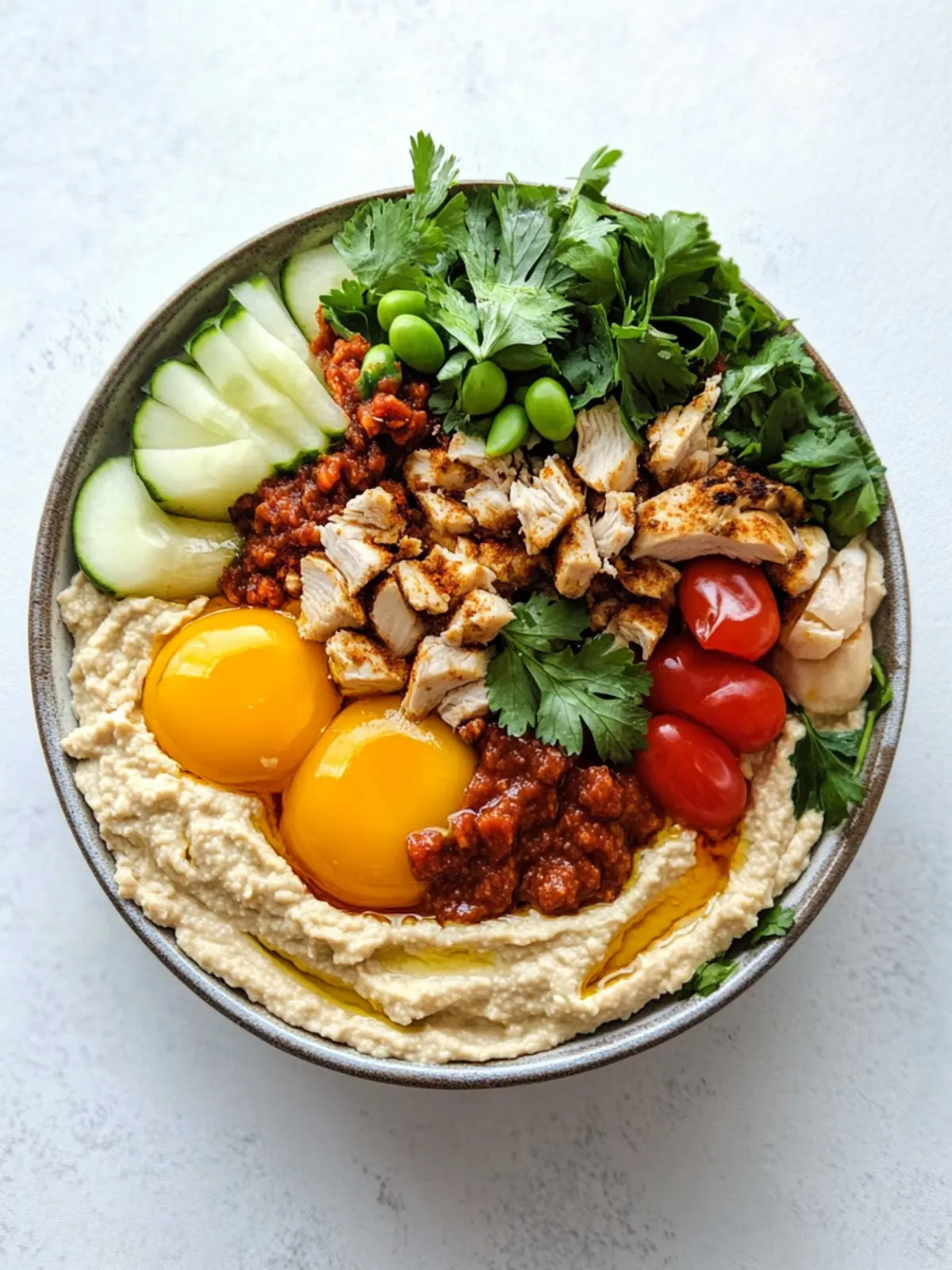 Speedy Chicken Hummus Bowl for Flavor-Packed Weeknight Dinners 2 Speedy Chicken Hummus Bowl