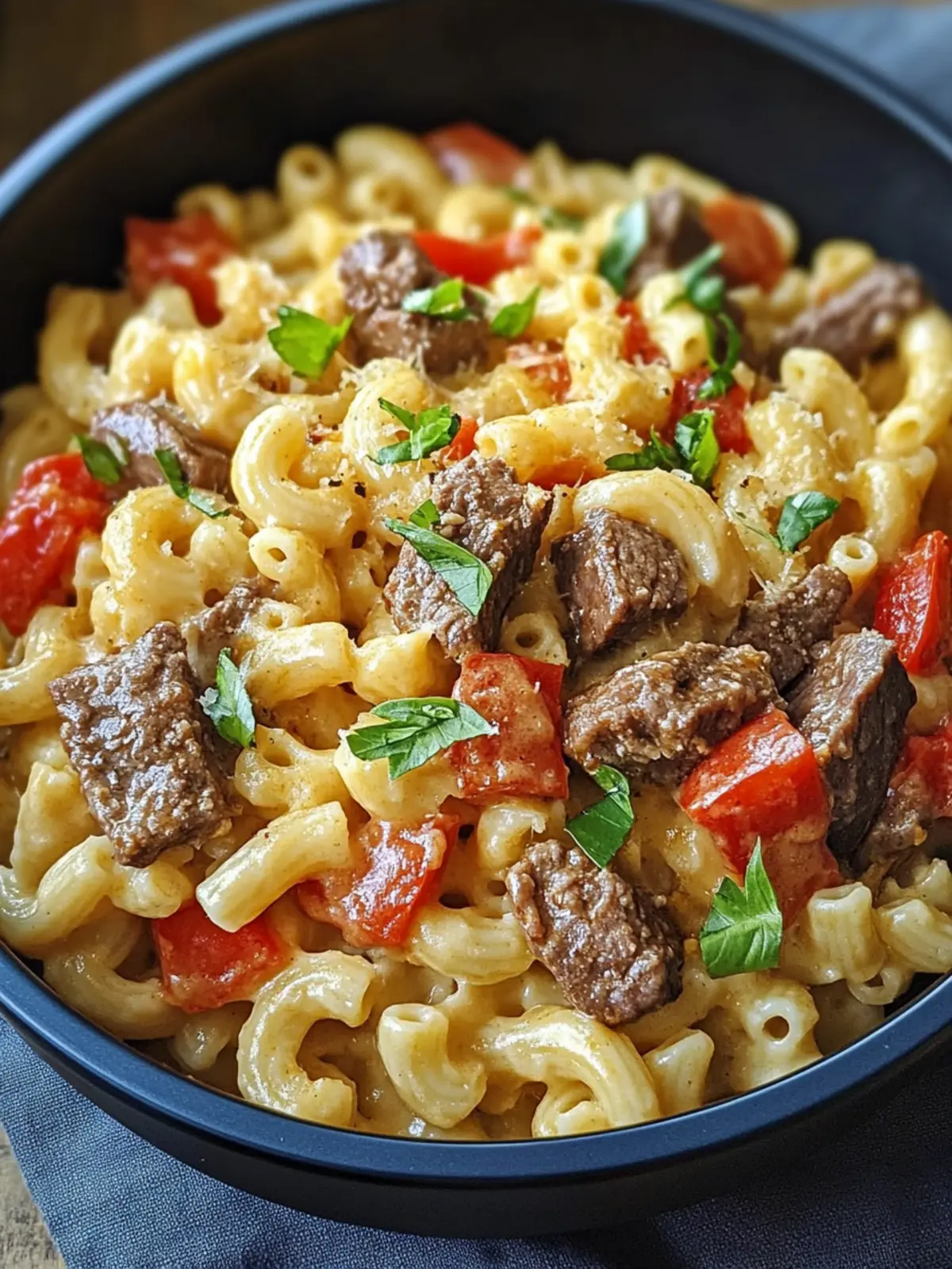 Steak & Pepper Jack Queso Mac: Comfort Food Bliss at Home 2 Steak & Pepper Jack Queso Mac